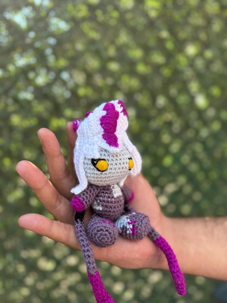 League of Legends Eveleynn Keychain, Amigurumi Evelynn, Evelynn Crochet, Lol Gift, League of Legendfs Characters, League of Legends Keychain