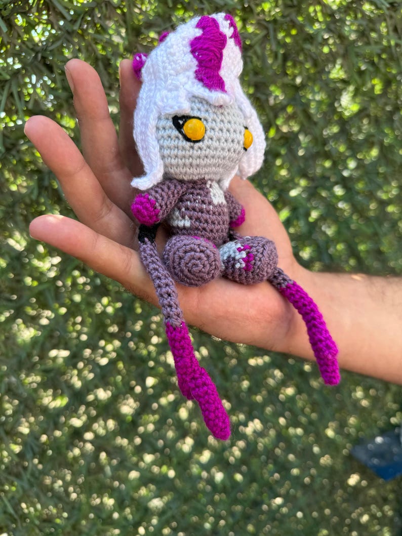 League of Legends Eveleynn Keychain, Amigurumi Evelynn, Evelynn Crochet, Lol Gift, League of Legendfs Characters, League of Legends Keychain