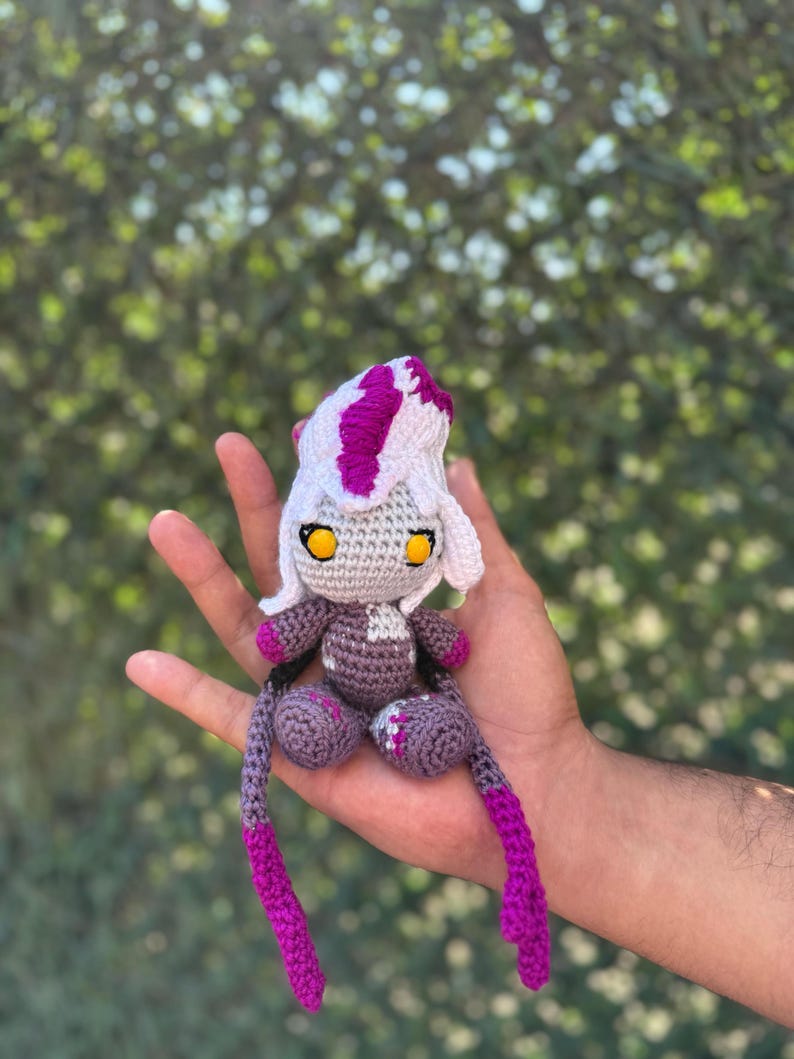 League of Legends Eveleynn Keychain, Amigurumi Evelynn, Evelynn Crochet, Lol Gift, League of Legendfs Characters, League of Legends Keychain