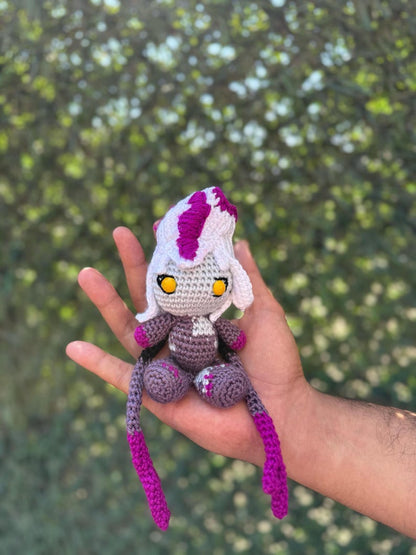 League of Legends Eveleynn Keychain, Amigurumi Evelynn, Evelynn Crochet, Lol Gift, League of Legendfs Characters, League of Legends Keychain