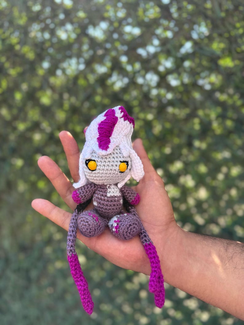League of Legends Eveleynn Keychain, Amigurumi Evelynn, Evelynn Crochet, Lol Gift, League of Legendfs Characters, League of Legends Keychain
