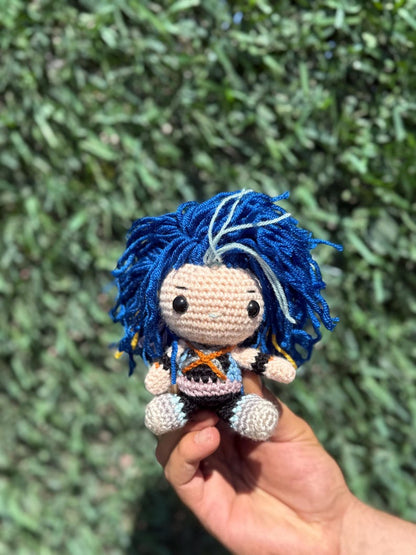 Crochet Valorant Neon Plush, Neon Plushie, Valorant Neon Doll, Amigurumi Neon Keychain, Valorant Characters, Neon Figure, Neon Desk Figure