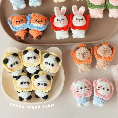 Cute Crochet Animal Keychains, Handmade Amigurumi Plush Bag Charms, Tiny Stuffed Animal Gifts, Friend Gift, Crochet Keychain, Christmas Gift