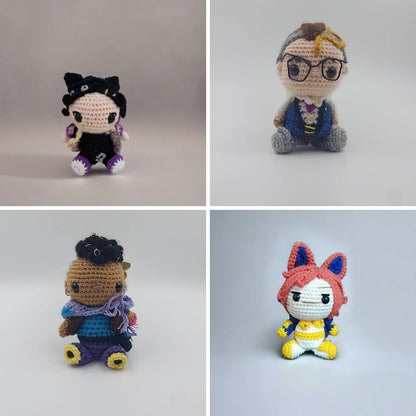 Valorant Plush Keychain, Jett, Reyna, Sage, Phoenix, Killjoy, Viper, Astra, Omen, Valorant Crochet, Raze, Sova, Yoru, Kayo, Astra, Gekko