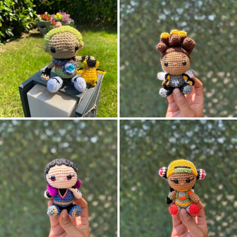 Valorant Plush Keychain, Jett, Reyna, Sage, Phoenix, Killjoy, Viper, Astra, Omen, Valorant Crochet, Raze, Sova, Yoru, Kayo, Astra, Gekko