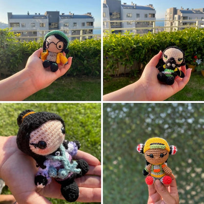Valorant Plush Keychain, Jett, Reyna, Sage, Phoenix, Killjoy, Viper, Astra, Omen, Valorant Crochet, Raze, Sova, Yoru, Kayo, Astra, Gekko