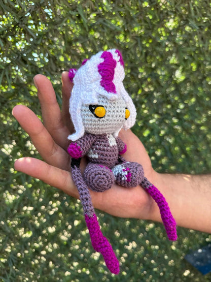 League of Legends Eveleynn Keychain, Amigurumi Evelynn, Evelynn Crochet, Lol Gift, League of Legendfs Characters, League of Legends Keychain