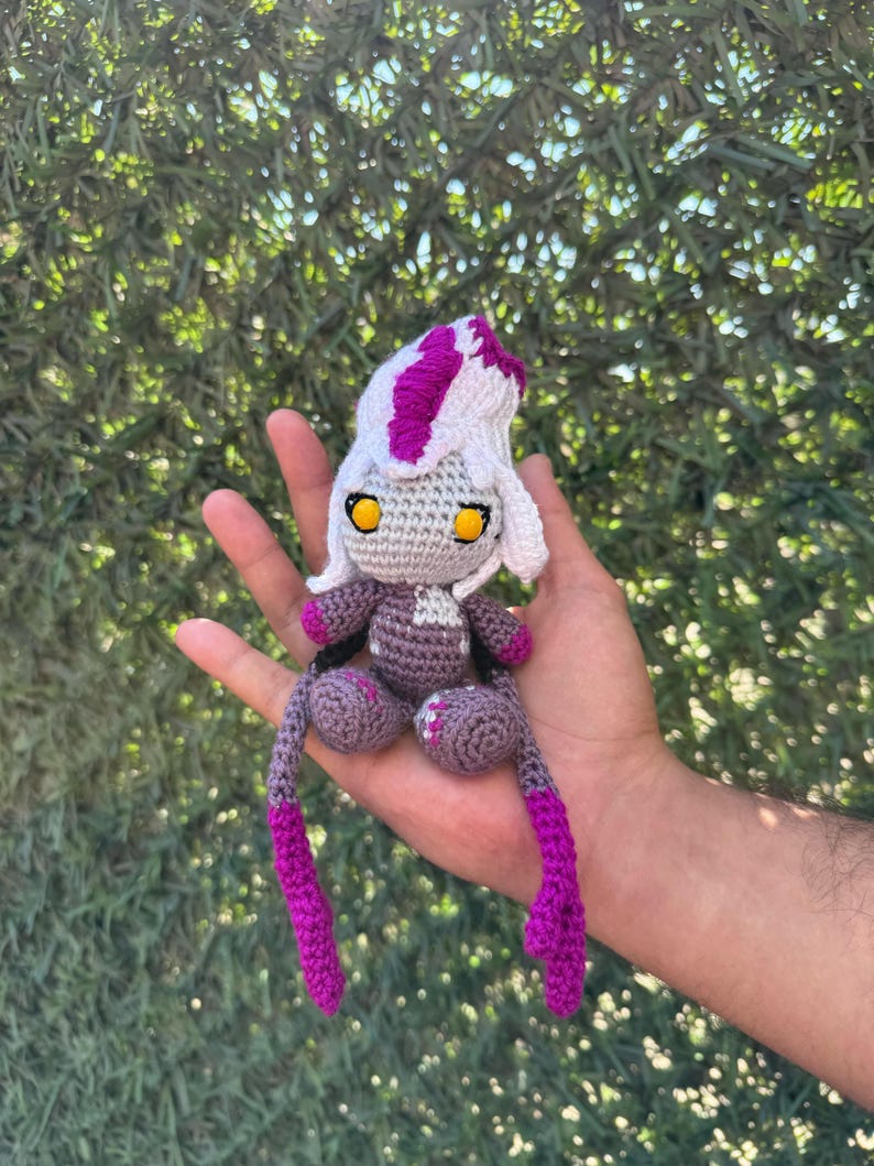 League of Legends Eveleynn Keychain, Amigurumi Evelynn, Evelynn Crochet, Lol Gift, League of Legendfs Characters, League of Legends Keychain