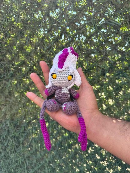 League of Legends Eveleynn Keychain, Amigurumi Evelynn, Evelynn Crochet, Lol Gift, League of Legendfs Characters, League of Legends Keychain
