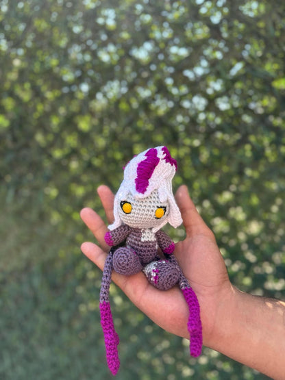 League of Legends Eveleynn Keychain, Amigurumi Evelynn, Evelynn Crochet, Lol Gift, League of Legendfs Characters, League of Legends Keychain