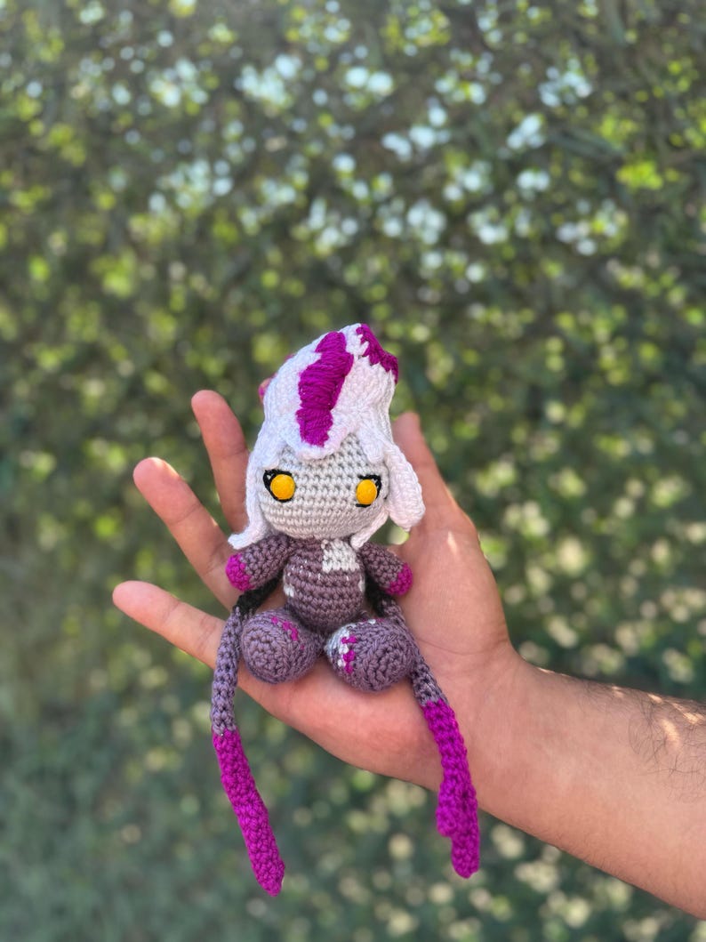 League of Legends Eveleynn Keychain, Amigurumi Evelynn, Evelynn Crochet, Lol Gift, League of Legendfs Characters, League of Legends Keychain
