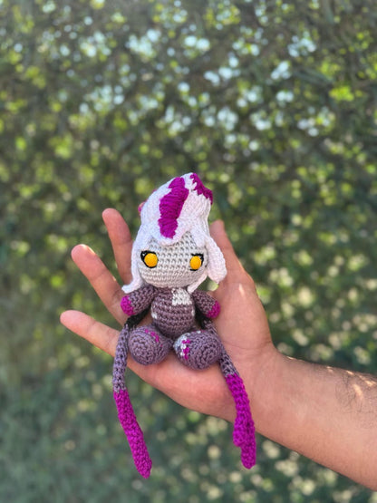 League of Legends Eveleynn Keychain, Amigurumi Evelynn, Evelynn Crochet, Lol Gift, League of Legendfs Characters, League of Legends Keychain