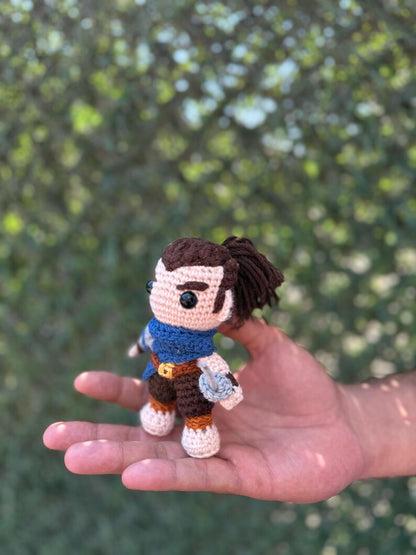 League of Legends Yasuo Plush Keychain, Yasuo Amigurumi, Lol keychain, Yasuo Crochet Doll, LOL Car Acessory, League of Legends Figure