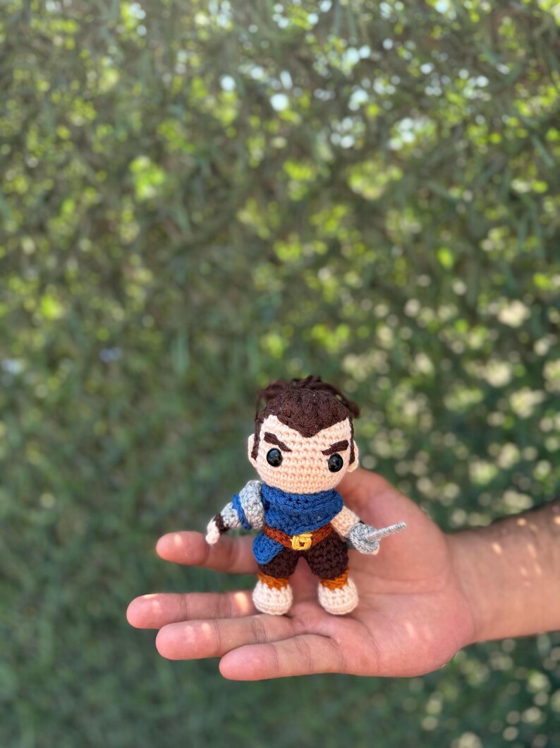 League of Legends Yasuo Plush Keychain, Yasuo Amigurumi, Lol keychain, Yasuo Crochet Doll, LOL Car Acessory, League of Legends Figure