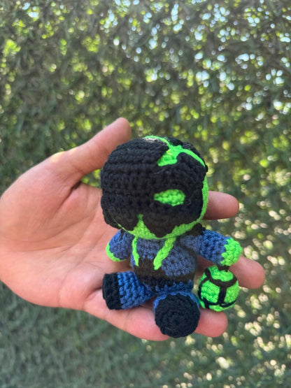 League of Legends Thresh Amigurumi Keychain, LOL, Thresh Plush, Thresh Figure, Thresh, League of Legends Figure, Amigurumi Plush Keychain