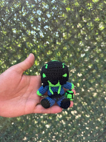 League of Legends Thresh Amigurumi Keychain, LOL, Thresh Plush, Thresh Figure, Thresh, League of Legends Figure, Amigurumi Plush Keychain