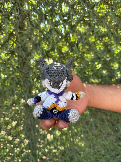 Valorant Vyse Amigurumi Keychain, Valorant Vyse Plush, Valorant Keychain, Valorant Plush, Valorant Fan Art, PlushKeychain,Vyse Car Accessory