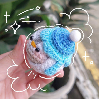 Crochet Christmas Penguin, Christmas Decor, Cute Penguin, Handmade Christmas Tree Decoration, Cute Winter Gift, Christmas Ornament