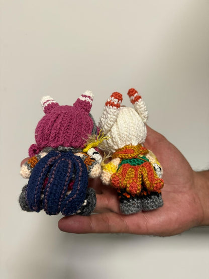 Xayah & Rakan Keychain Plushie, League of Legends Xayah and Rakan, Xayah Keychain, Rakan Keychain, Xayah Gift, League of Legends Gift, LOL