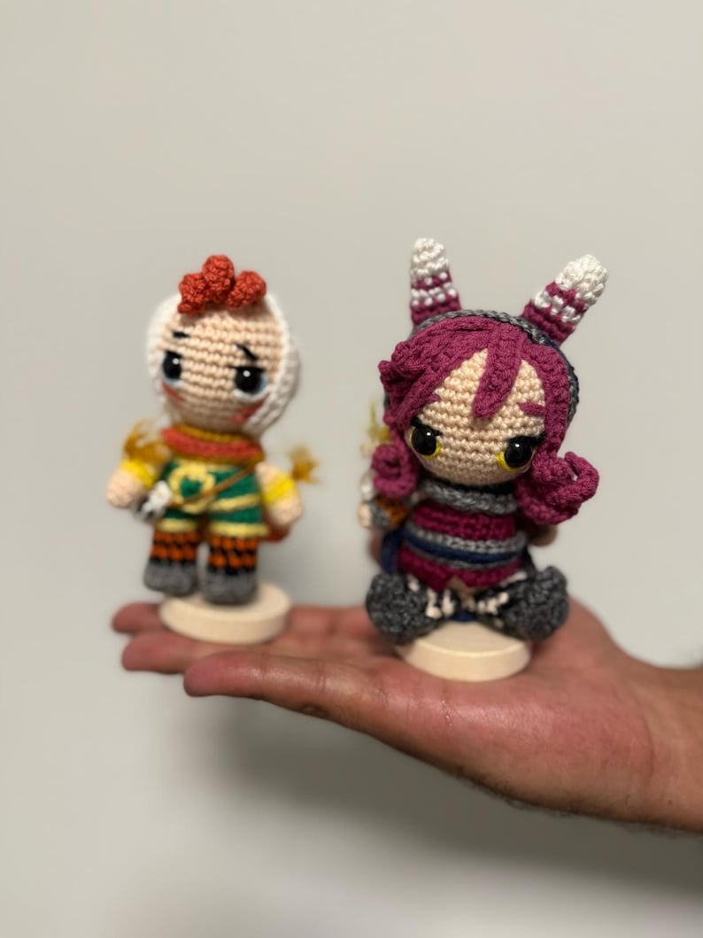 Xayah & Rakan Keychain Plushie, League of Legends Xayah and Rakan, Xayah Keychain, Rakan Keychain, Xayah Gift, League of Legends Gift, LOL