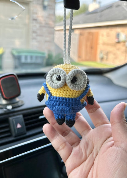 Crochet Minions Hanging, Valentines Gift, Birthday gift