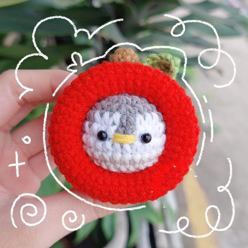 Crochet Christmas Penguin, Christmas Decor, Cute Penguin, Handmade Christmas Tree Decoration, Cute Winter Gift, Christmas Ornament