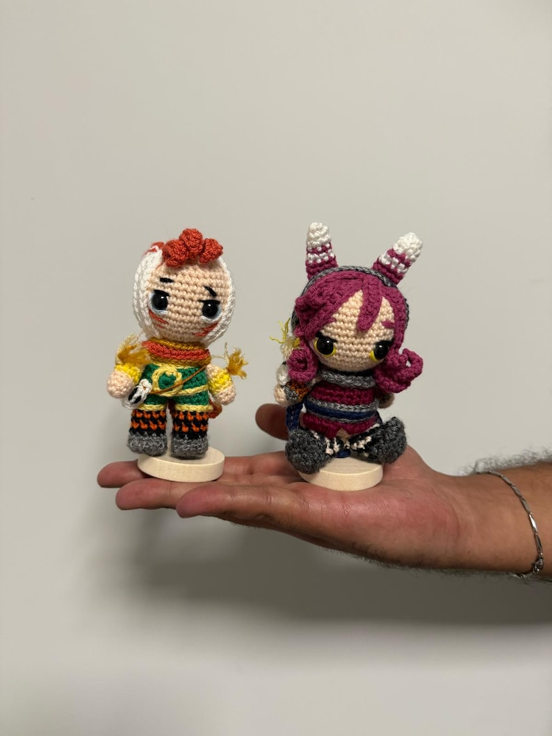 Xayah & Rakan Keychain Plushie, League of Legends Xayah and Rakan, Xayah Keychain, Rakan Keychain, Xayah Gift, League of Legends Gift, LOL
