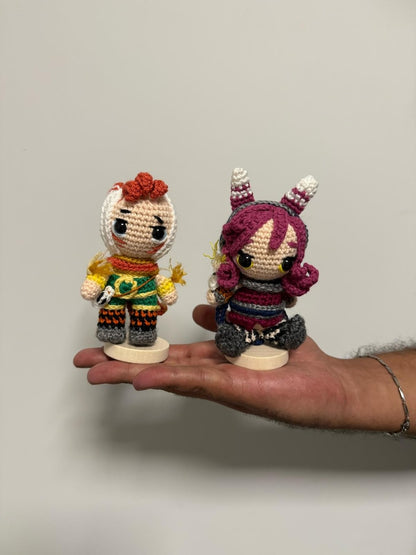 Xayah & Rakan Keychain Plushie, League of Legends Xayah and Rakan, Xayah Keychain, Rakan Keychain, Xayah Gift, League of Legends Gift, LOL