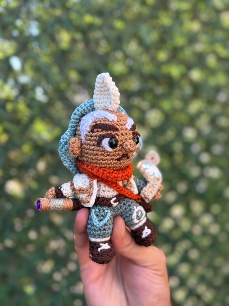 League of Legends Ekko Plushie, Ekko Crochet, Ekko Figure, Ekko 3D, League of Legends Gift, League of Legends Figure, Ekko Keychain, Lol