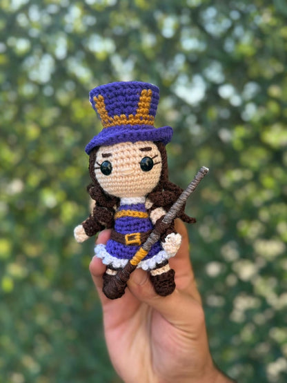 League of Legends Caitlyn Plushie, Caitlyn Crochet, Caitlyn Figure, Caitlyn 3D, League of Legends Gift, , Caitlyn Keychain, CaitlynAmigurumi
