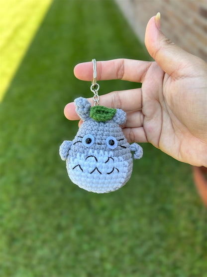 Crochet Totoro And Mei Amigurumi Keychain