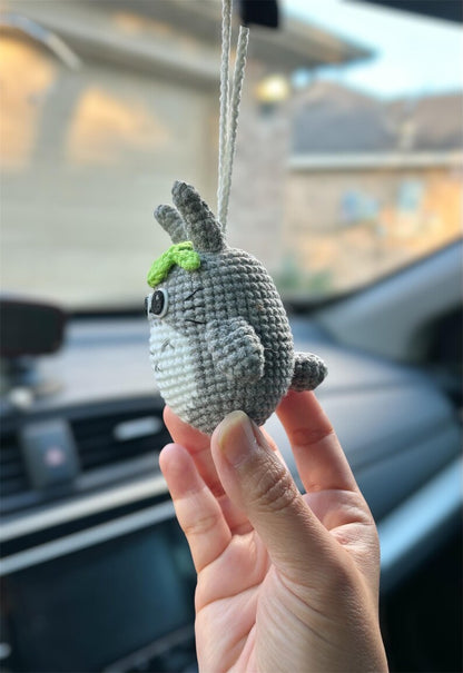Crochet Totoro And Mei Amigurumi Keychain