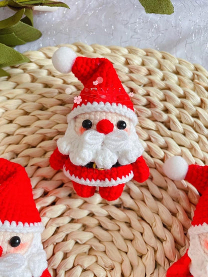 Crochet Santa Christmas Ornament: Handmade Holiday Decor