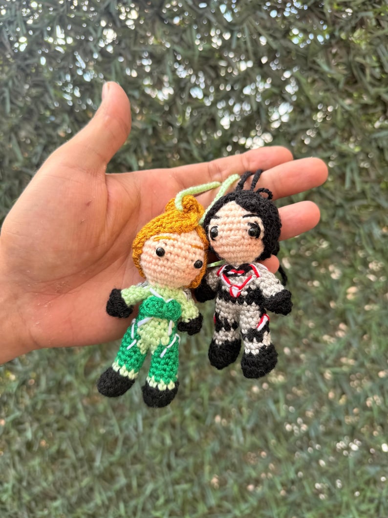Mini Split Fiction Plush, Split Fiction Keychain, Split Fiction Zoe and Mio, Zoe and Mio Plush, Split Fiction Gift, PS5 Gift,8cm-3.14 Inches