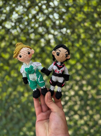 Mini Split Fiction Plush, Split Fiction Keychain, Split Fiction Zoe and Mio, Zoe and Mio Plush, Split Fiction Gift, PS5 Gift,8cm-3.14 Inches