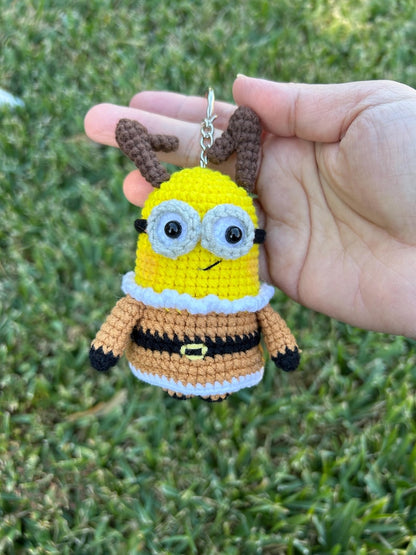 Crochet Minions Hanging, Valentines Gift, Birthday gift