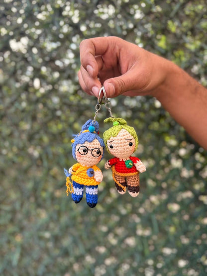 It Takes Two Cody & May Keychain, Cody May Crochet Figures, Cody May Plush, It Takes Two Car Charm, Car Accessories, Bag Charm, Couple Gift