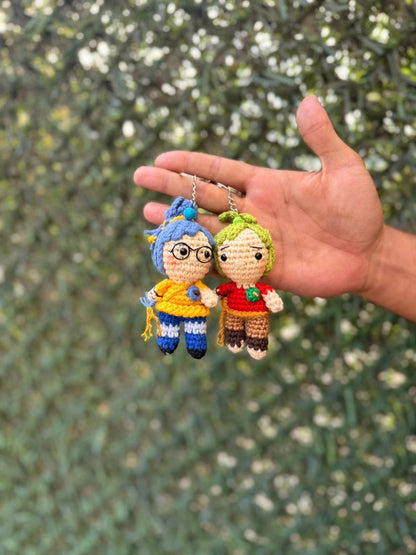 It Takes Two Cody & May Keychain, Cody May Crochet Figures, Cody May Plush, It Takes Two Car Charm, Car Accessories, Bag Charm, Couple Gift