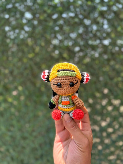 Valorant Raze Plush, Valorant Raze Keychain, Valorant Raze Doll, Amigurumi Raze, Amigurumi Valorant Characters, Raze Figure