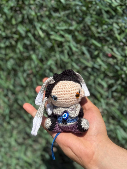 Amigurumi Valorant Fade Plush, Valorant Fade Keychain, Fade Doll, Amigurumi Fade, Valorant Character Fade, Fade Figure, Fade Computer Decor