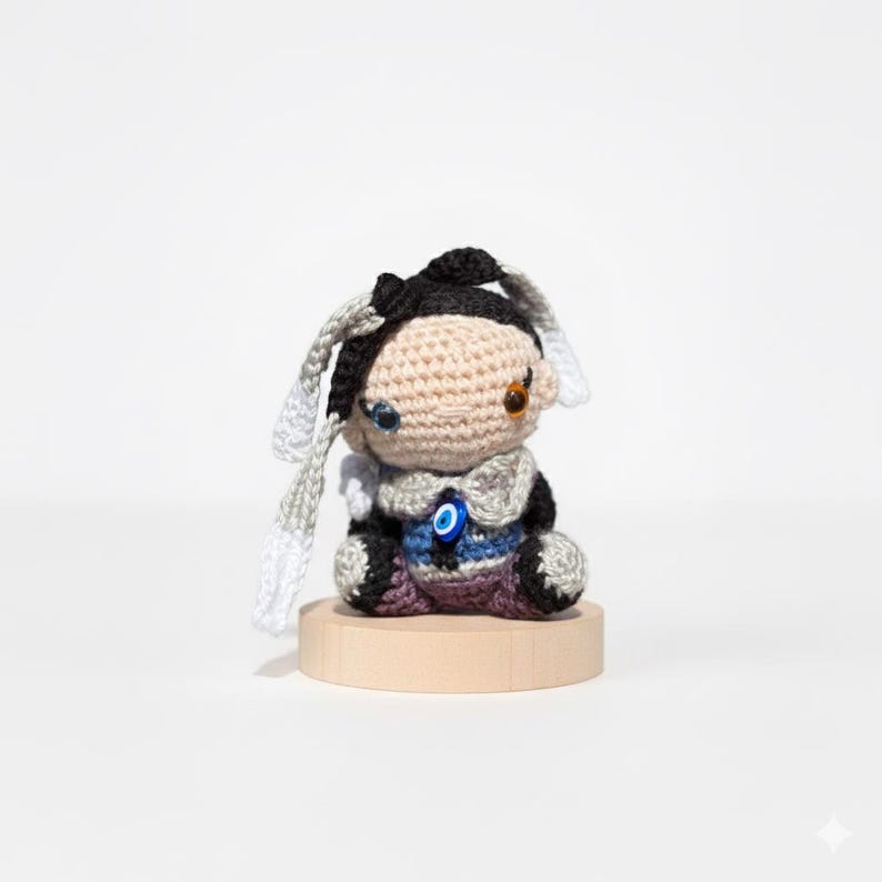 Amigurumi Valorant Fade Plush, Valorant Fade Keychain, Fade Doll, Amigurumi Fade, Valorant Character Fade, Fade Figure, Fade Computer Decor