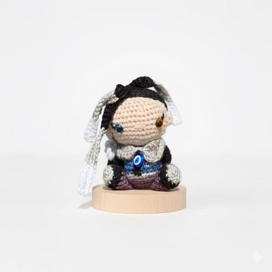 Amigurumi Valorant Fade Plush, Valorant Fade Keychain, Fade Doll, Amigurumi Fade, Valorant Character Fade, Fade Figure, Fade Computer Decor