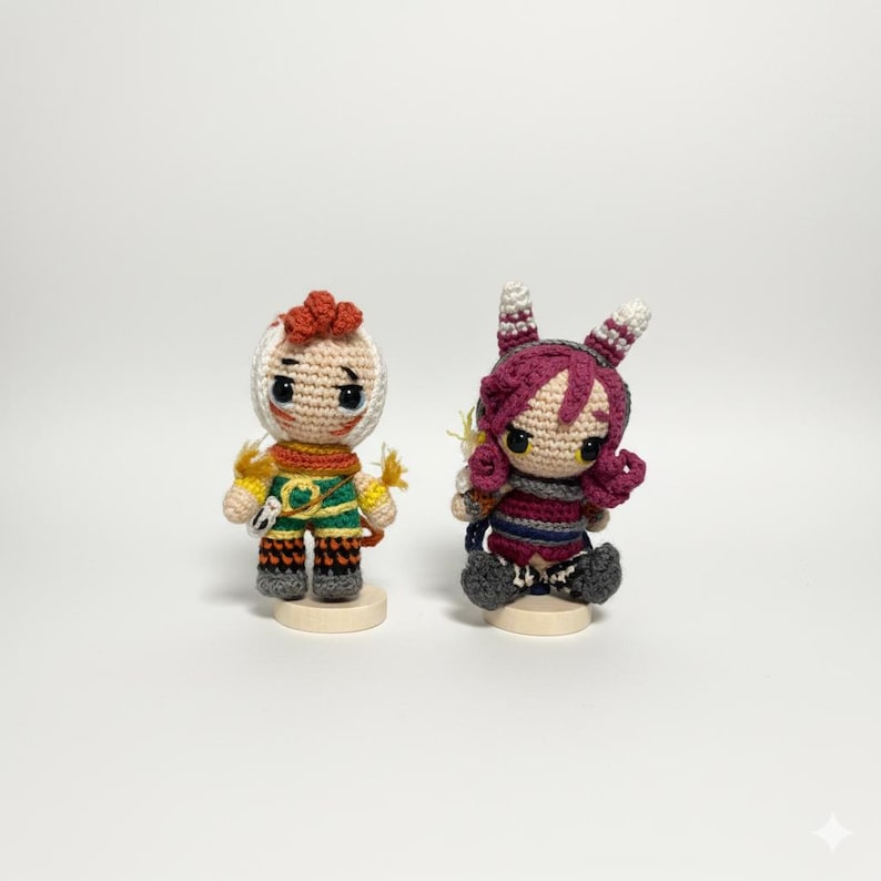 Xayah & Rakan Keychain Plushie, League of Legends Xayah and Rakan, Xayah Keychain, Rakan Keychain, Xayah Gift, League of Legends Gift, LOL