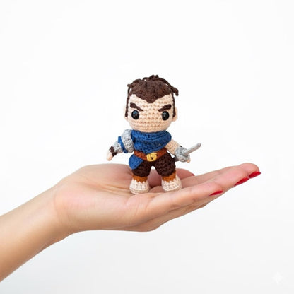 League of Legends Yasuo Plush Keychain, Yasuo Amigurumi, Lol keychain, Yasuo Crochet Doll, LOL Car Acessory, League of Legends Figure