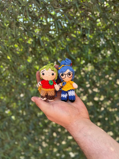 It Takes Two Amigurumi ,Couple Gift,PS5 Setup Decor, Cody & May Keychain Plushie, Co-op Gamer Couple Crochet Gift, Car Accessory