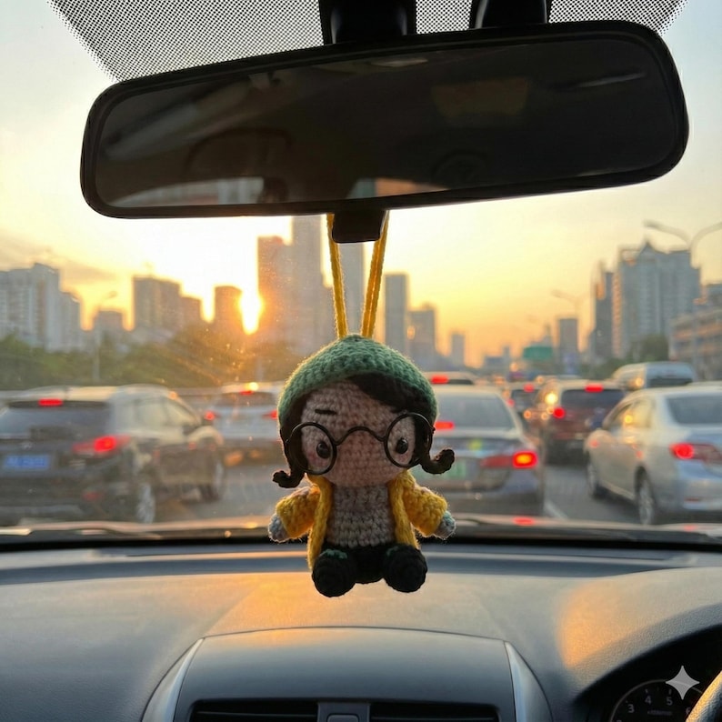 Valorant Jett Car Accessory, Valorant Gift, Amigurumi Plush Keychain