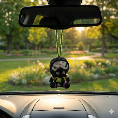 Valorant Jett Car Accessory, Valorant Gift, Amigurumi Plush Keychain