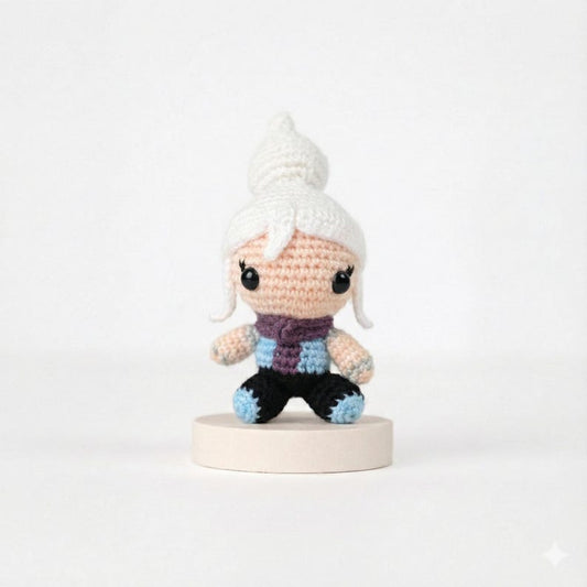Valorant Jett Amigurumi Doll – Handmade Valorant Keychain, Valorant Jett Crochet, Valorant Jett, Jett Gift, Valorant Jett Figure