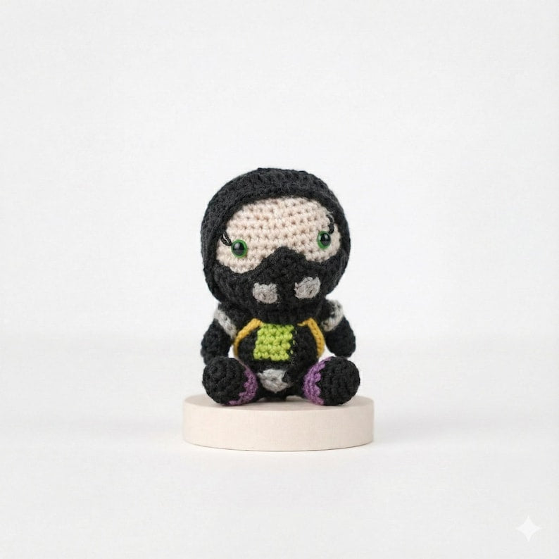 Valorant Viper Crochet Plush, Valorant Viper Keychain, Viper Doll, Amigurumi Viper, Valorant Character, Viper Figure, Viper Desk Figure