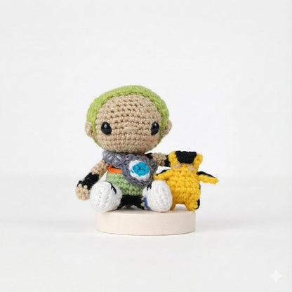 Valorant Gekko Crochet Doll, Gekko Plushie, Crochet Wingman, Wingman Figure, Valorant Gift